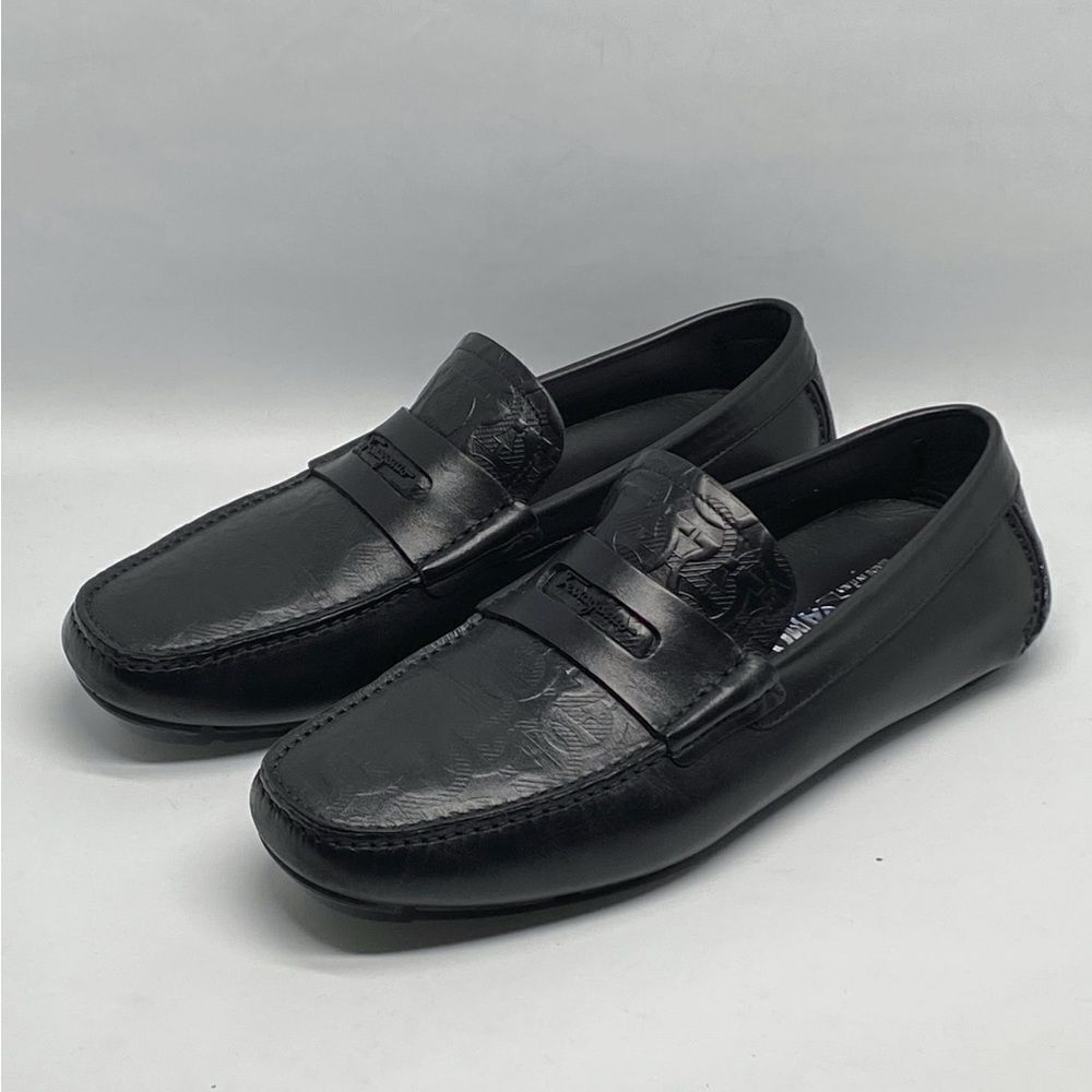 Salvatore Ferragamo Newton Leather Moccasins Loafers size 7E